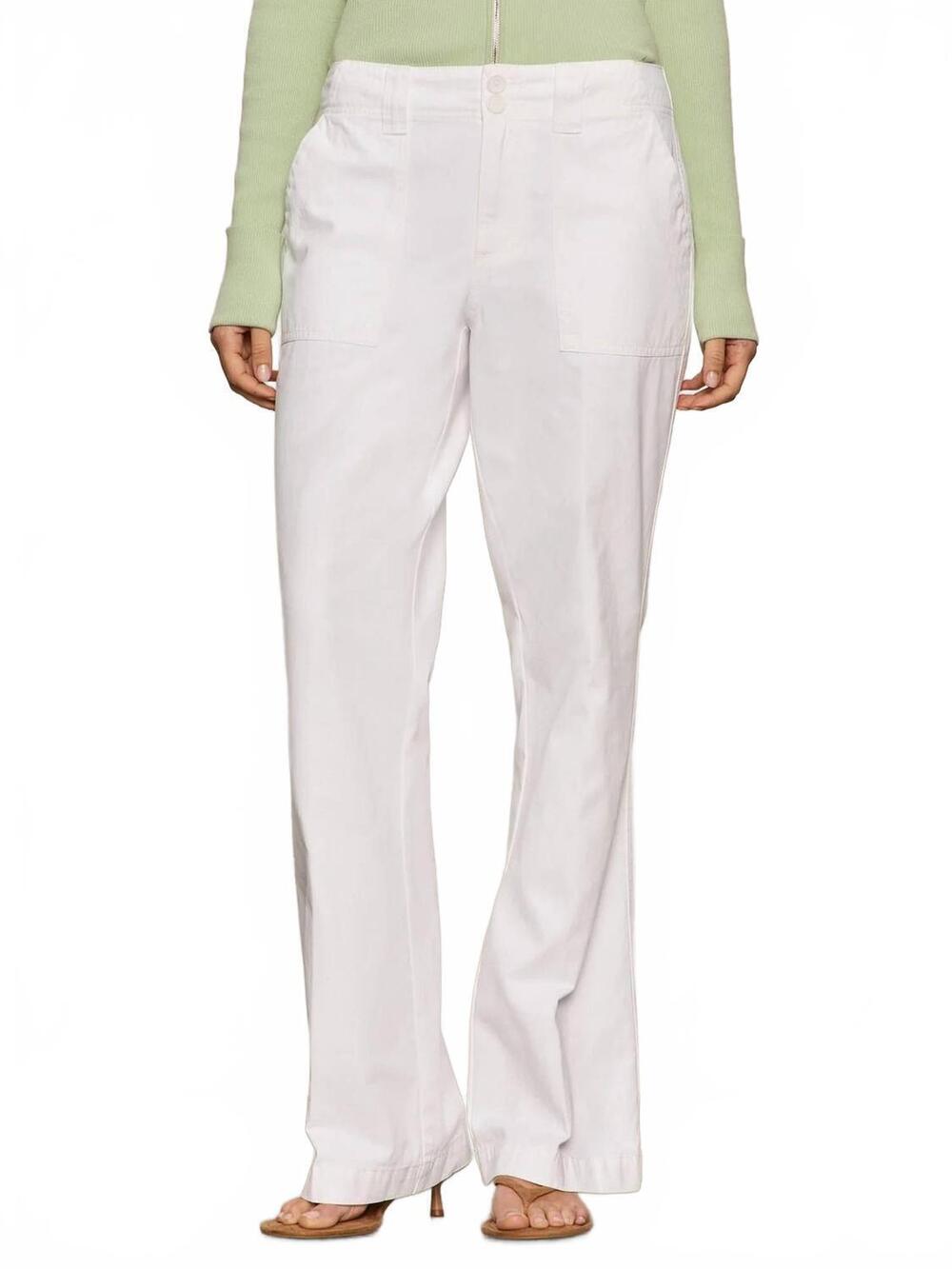 NEW SANCTUARY reissue peace bootcut pant in chalk